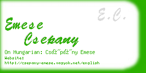 emese csepany business card